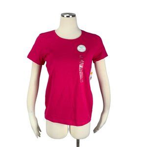 Kim Rogers PS Pink Top NWT Tee Perfect Layer Austin Pin Petite